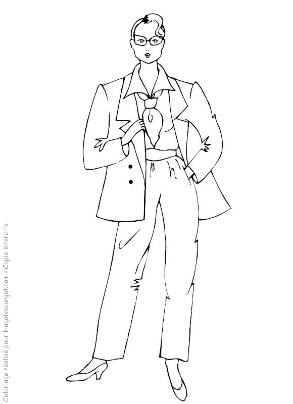 Fisă de colorat cu Fashion de colorat p21