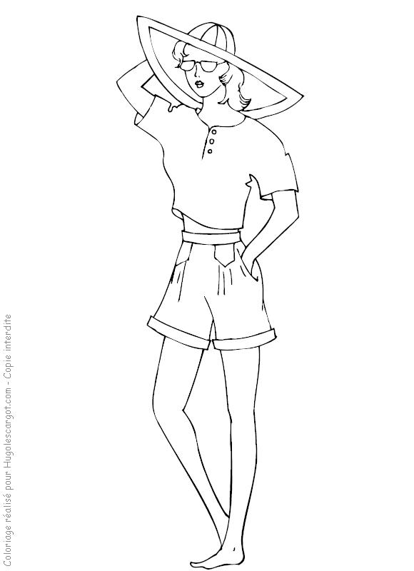 Fisă de colorat cu Fashion de colorat p25