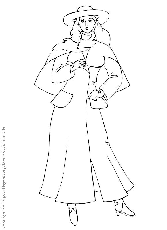 Fisă de colorat cu Fashion de colorat p26