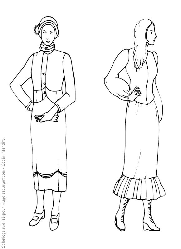 Fisă de colorat cu Fashion de colorat p32