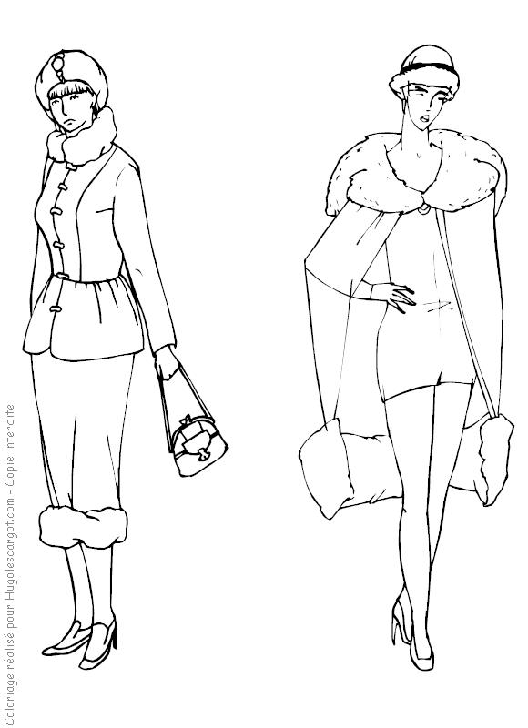 Fisă de colorat cu Fashion de colorat p35