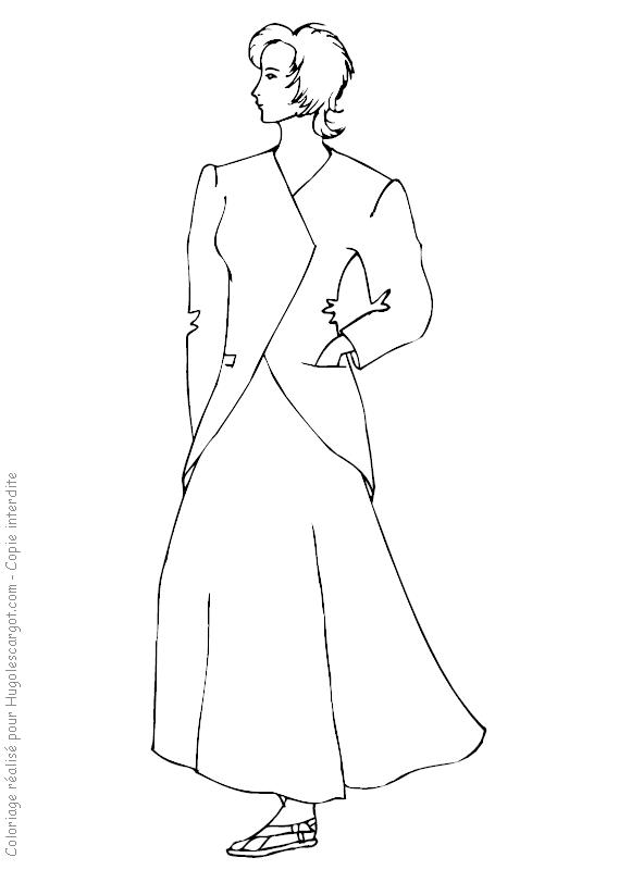 Fisă de colorat cu Fashion de colorat p36