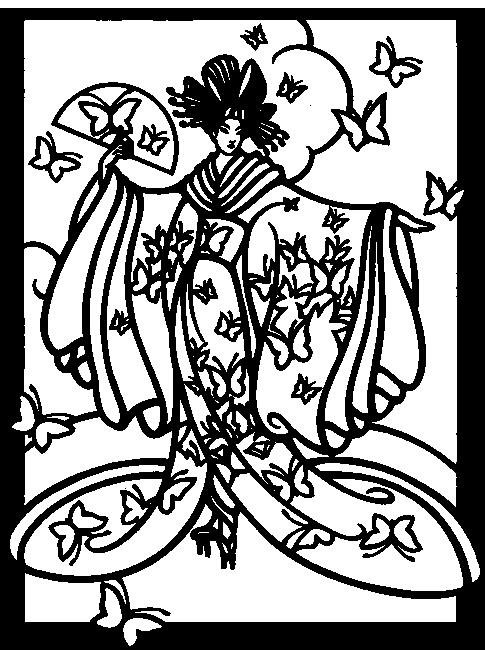 Fisă de colorat cu Fashion de colorat p46