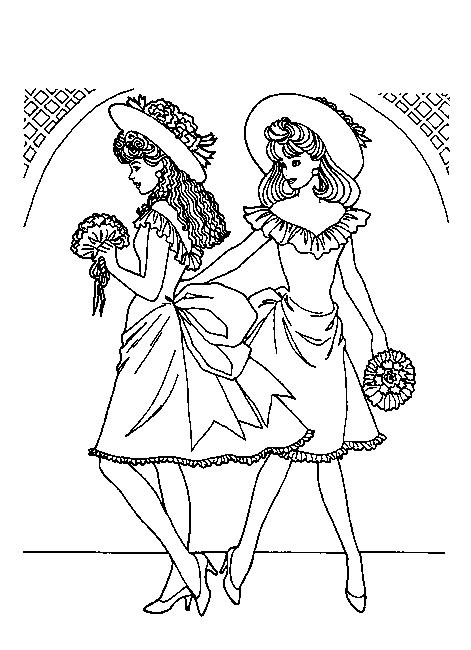 Fisă de colorat cu Fashion de colorat p48