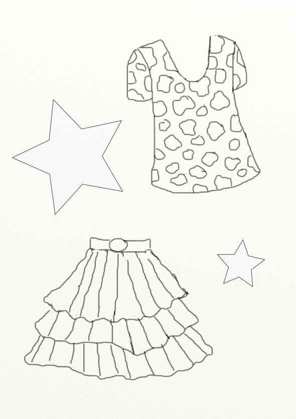 Fisă de colorat cu Fashion de colorat p54