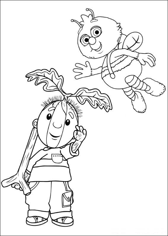 Fisă de colorat cu Fifi si floricelele de colorat p05