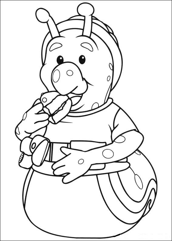 Fisă de colorat cu Fifi si floricelele de colorat p10