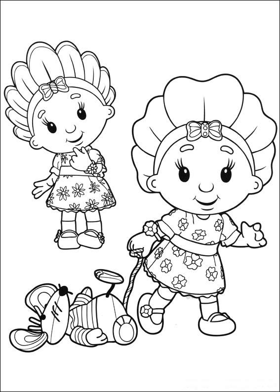 Fisă de colorat cu Fifi si floricelele de colorat p11