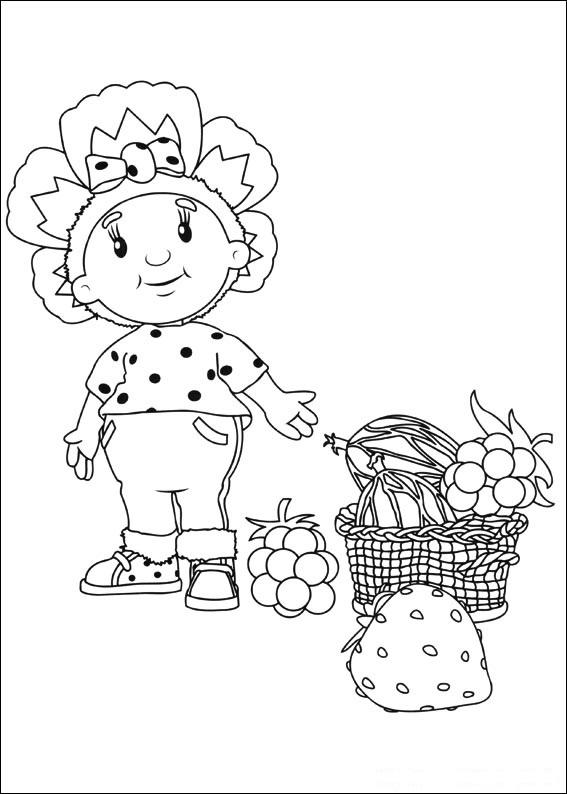 Fisă de colorat cu Fifi si floricelele de colorat p14