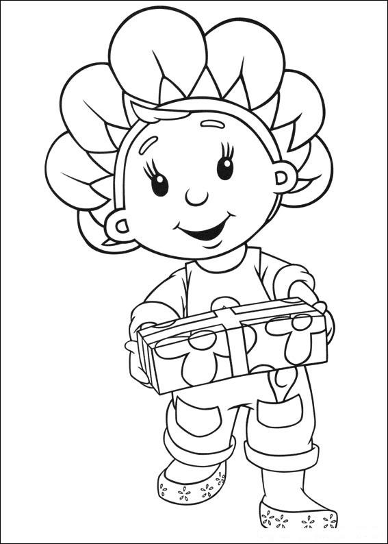 Fisă de colorat cu Fifi si floricelele de colorat p15