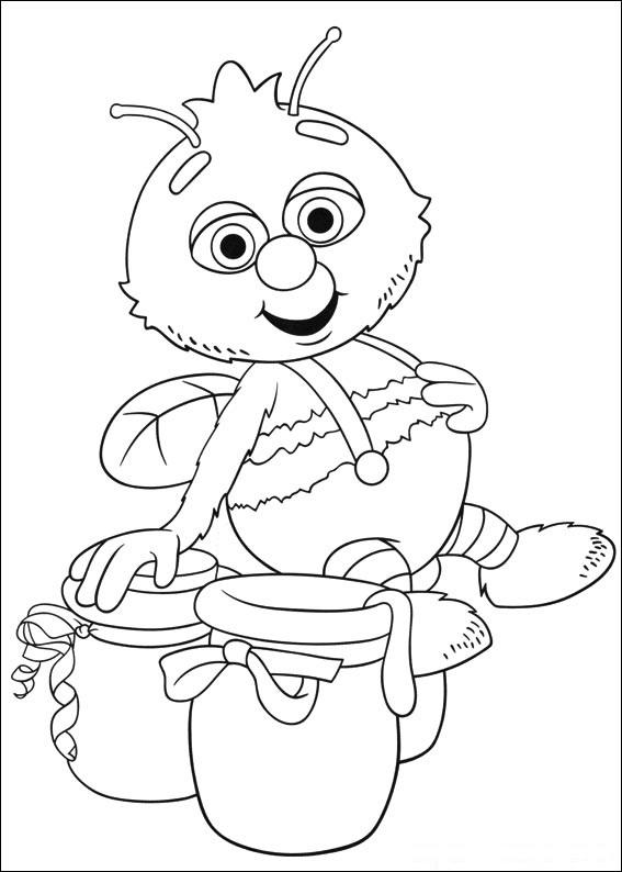 Fisă de colorat cu Fifi si floricelele de colorat p26