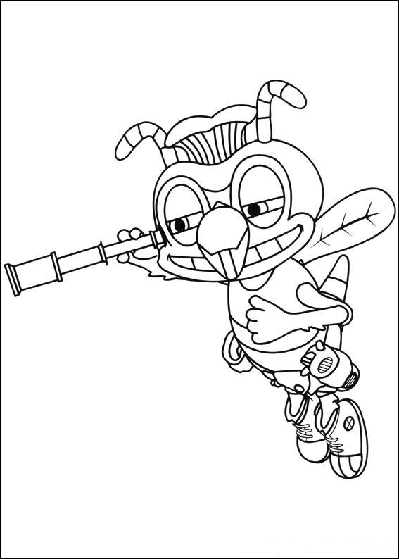 Fisă de colorat cu Fifi si floricelele de colorat p29