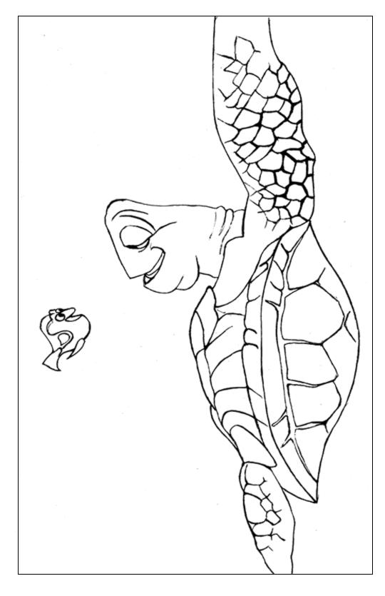 Fisă de colorat cu Finding nemo de colorat p03