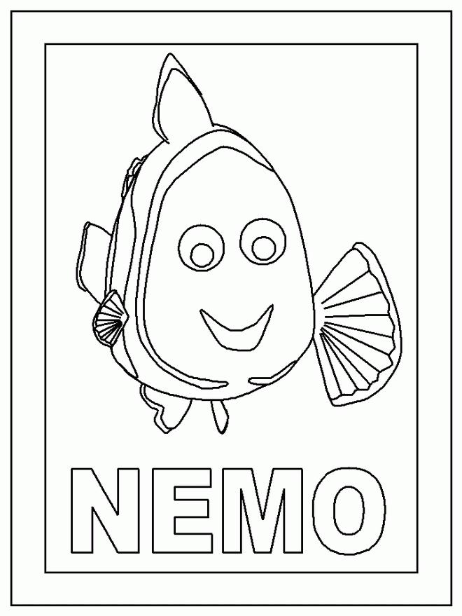 Fisă de colorat cu Finding nemo de colorat p06