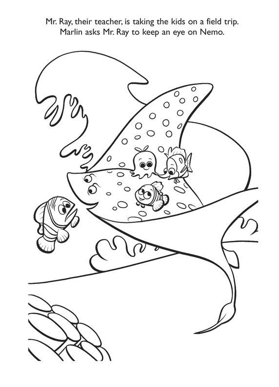 Fisă de colorat cu Finding nemo de colorat p12