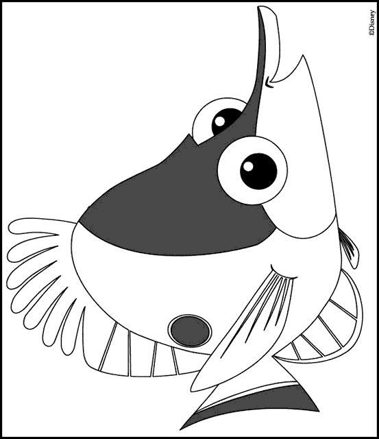 Fisă de colorat cu Finding nemo de colorat p13