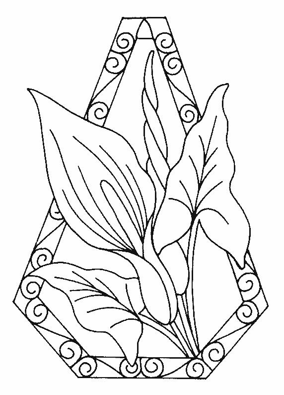 Fisă de colorat cu Flori cale de colorat p01