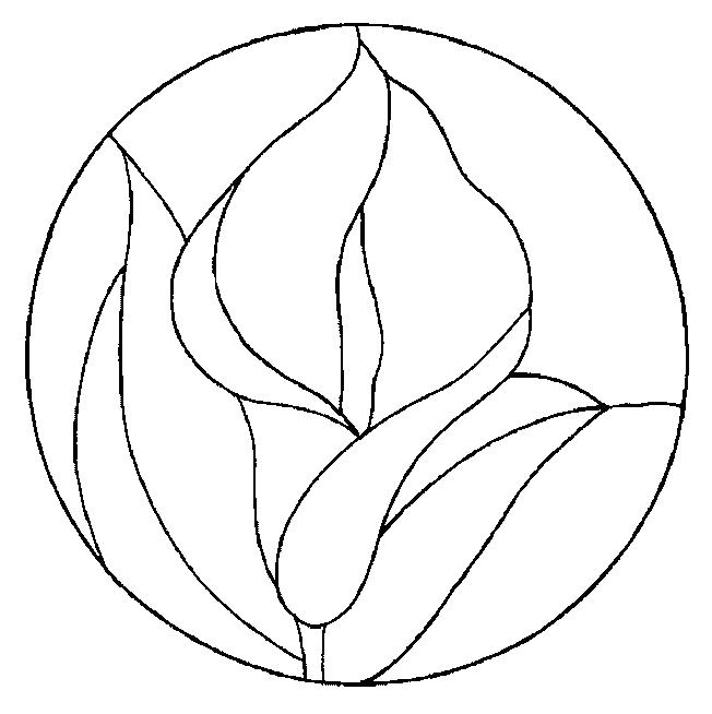 Fisă de colorat cu Flori cale de colorat p04