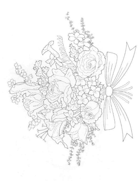 Fisă de colorat cu Flori de colorat p37