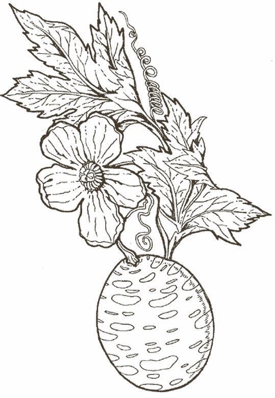 Fisă de colorat cu Flori de colorat p89