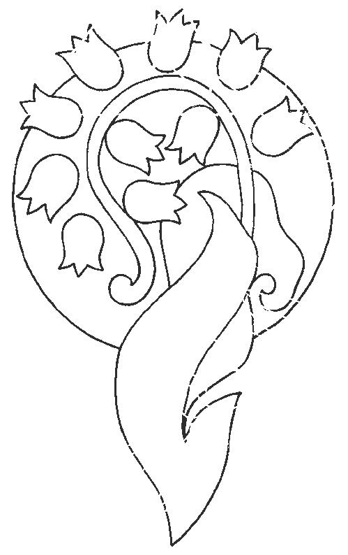 Fisă de colorat cu Flori lacramioare de colorat p05