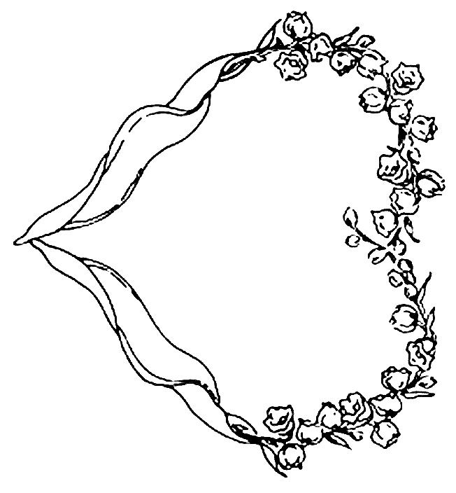 Fisă de colorat cu Flori lacramioare de colorat p13