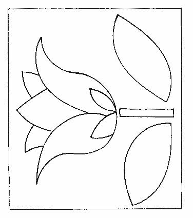 Fisă de colorat cu Flori lalele de colorat p13