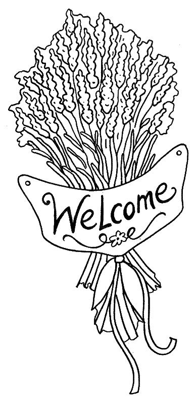 Fisă de colorat cu Flori lavanda de colorat p04