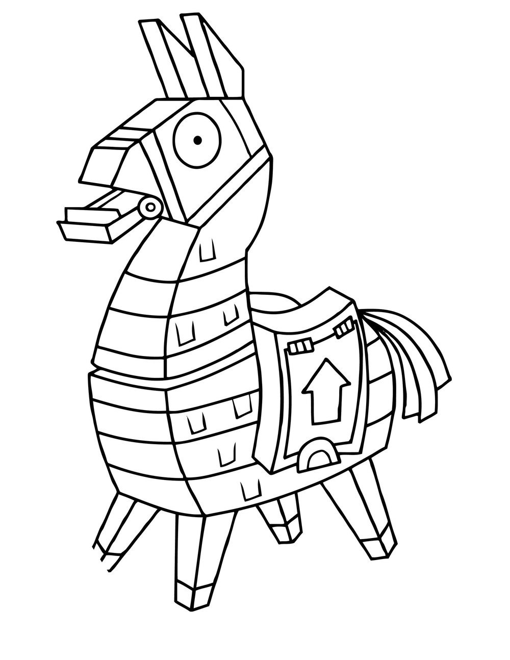 Fisă de colorat cu Fortnite p11