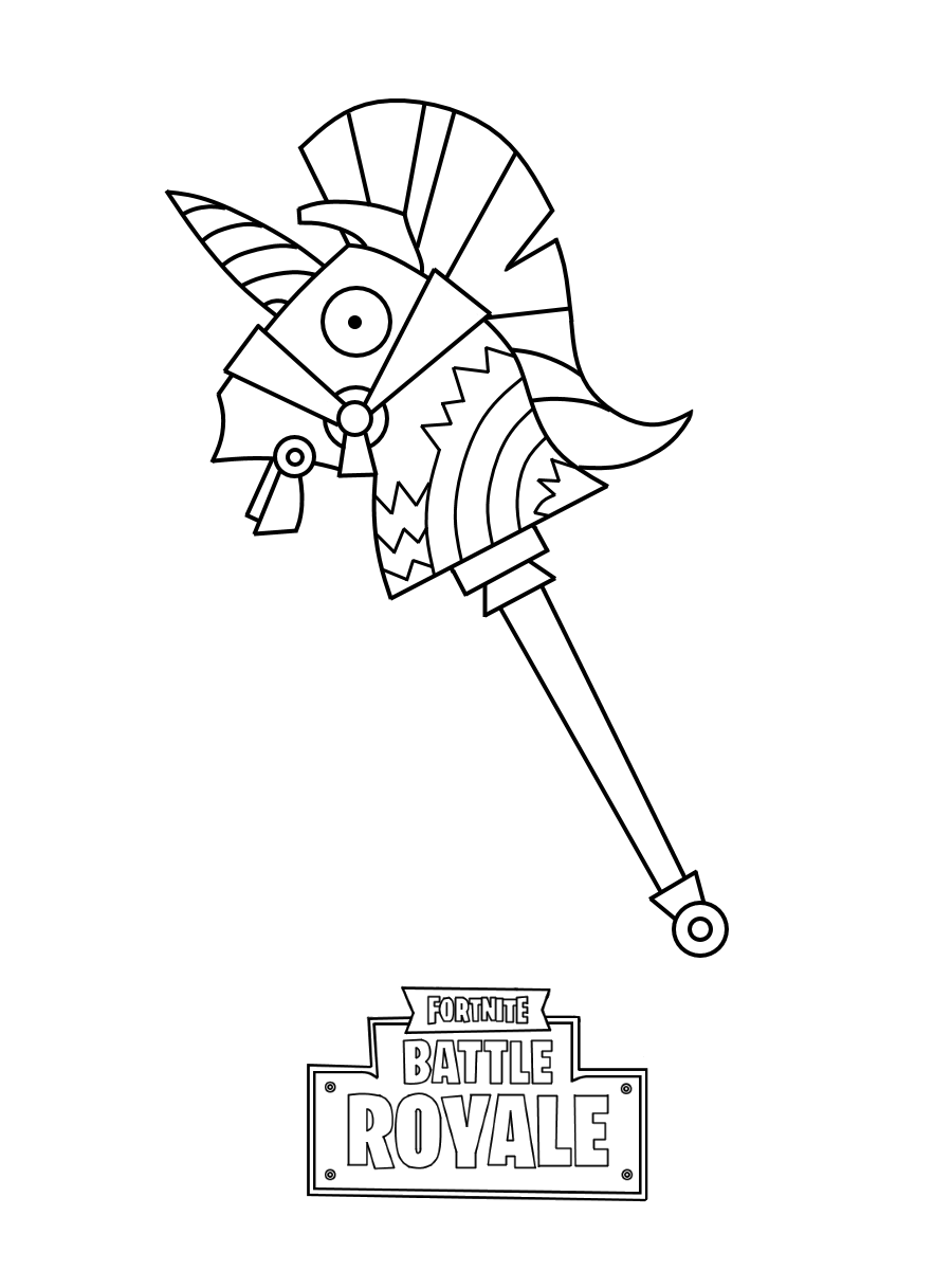 Fisă de colorat cu Fortnite p15