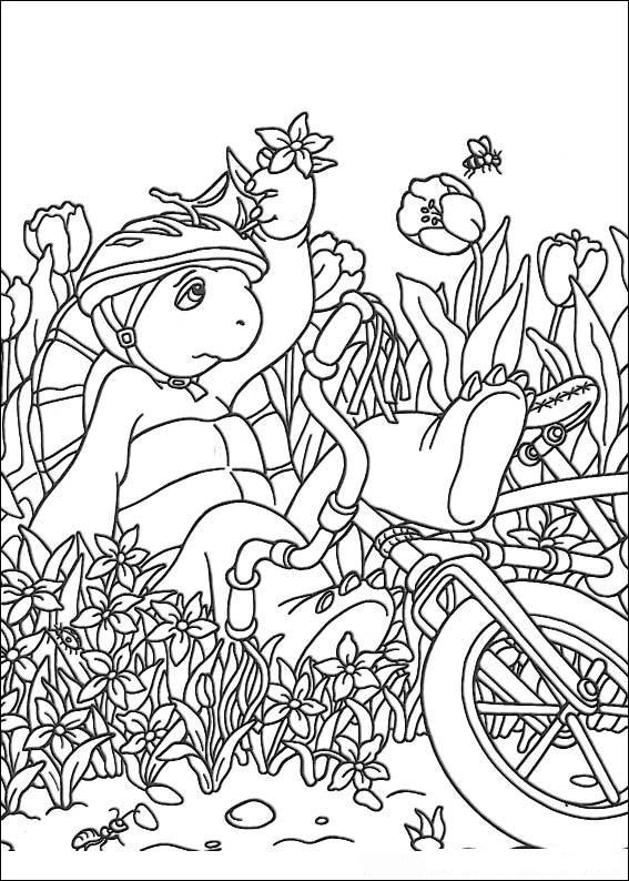 Fisă de colorat cu Franklin the turtle de colorat p33