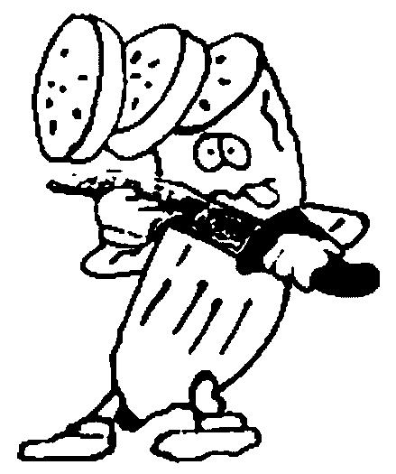 Fisă de colorat cu Fructe banane de colorat p11