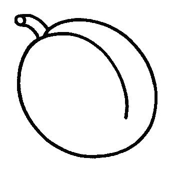 Fisă de colorat cu Fructe caise de colorat p04