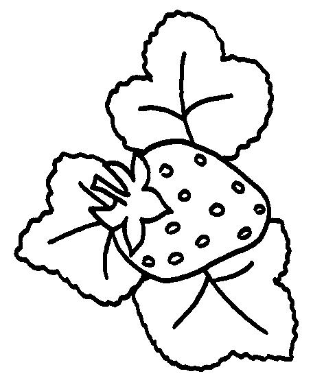 Fisă de colorat cu Fructe capsune de colorat p11