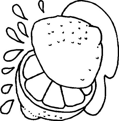 Fisă de colorat cu Fructe de colorat p12