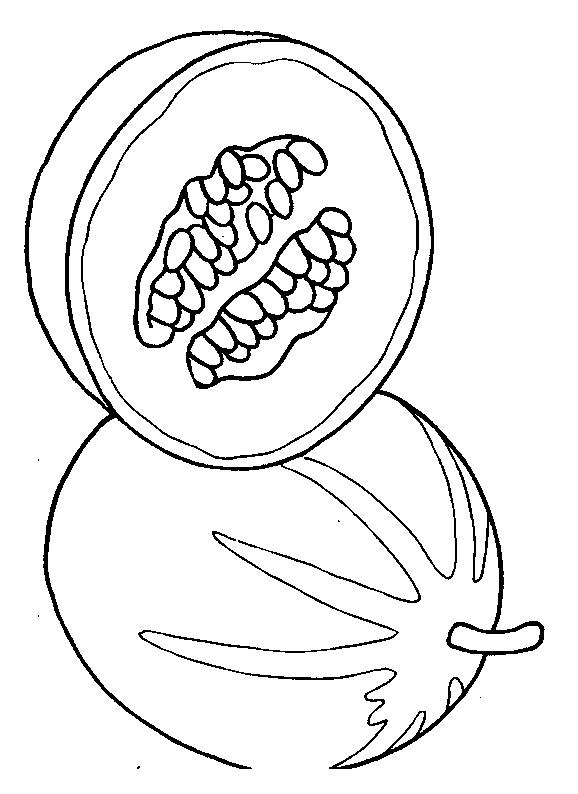 Fisă de colorat cu Fructe de colorat p19