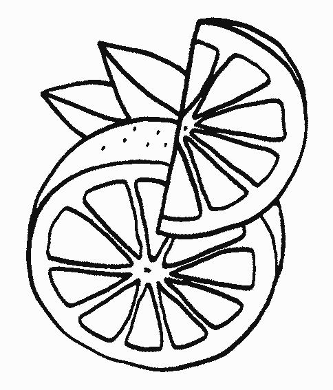 Fisă de colorat cu Fructe lamaie de colorat p01