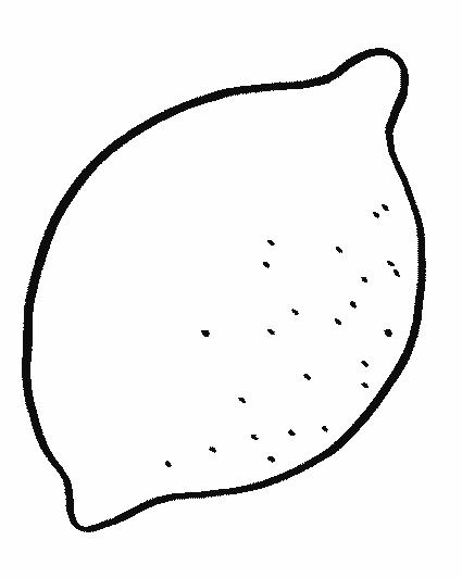 Fisă de colorat cu Fructe lamaie de colorat p02