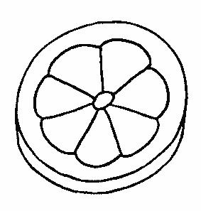 Fisă de colorat cu Fructe lamaie de colorat p10