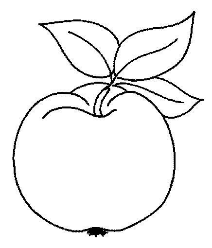 Fisă de colorat cu Fructe mere de colorat p06