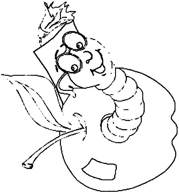 Fisă de colorat cu Fructe mere de colorat p10