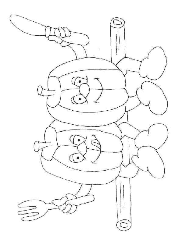 Fisă de colorat cu Fructe si legume de colorat p10