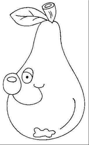 Fisă de colorat cu Fructe si legume de colorat p18