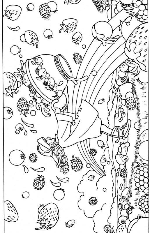 Fisă de colorat cu Fructe si legume de colorat p47