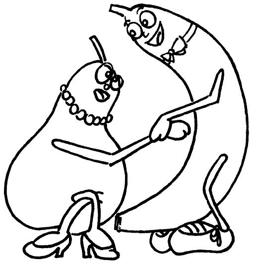 Fisă de colorat cu Fructe si legume de colorat p54