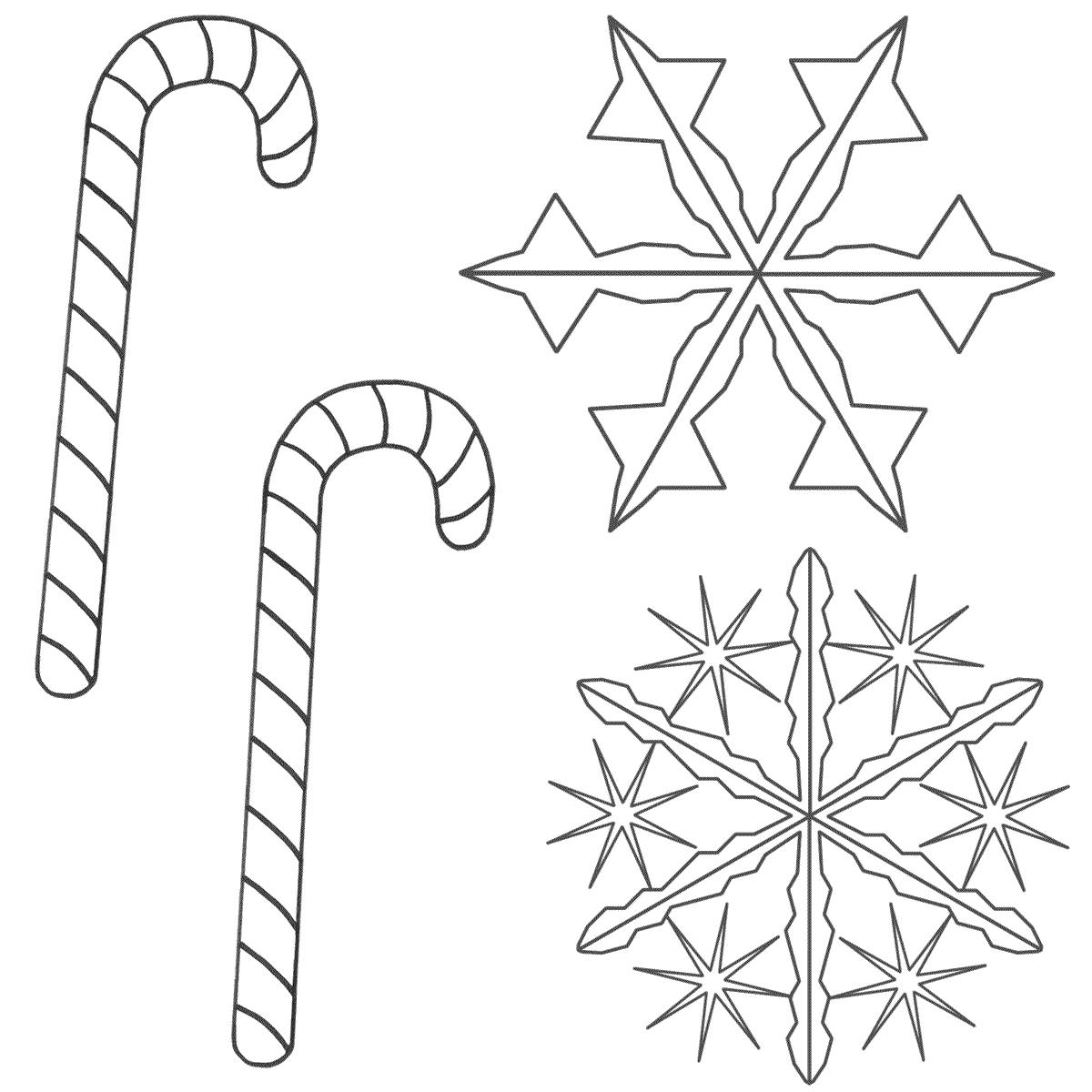 Fisă de colorat cu Fulgi de nea de colorat p01