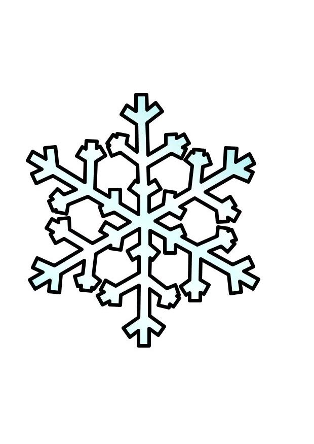 Fisă de colorat cu Fulgi de nea de colorat p11