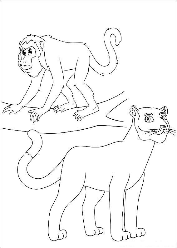 Fisă de colorat cu Go diego go de colorat p04