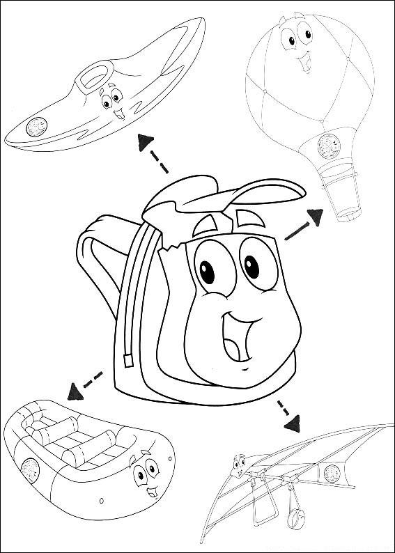 Fisă de colorat cu Go diego go de colorat p12