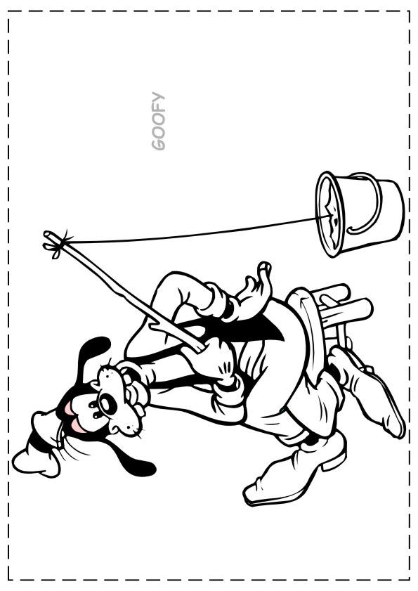 Fisă de colorat cu Goofy de colorat p10